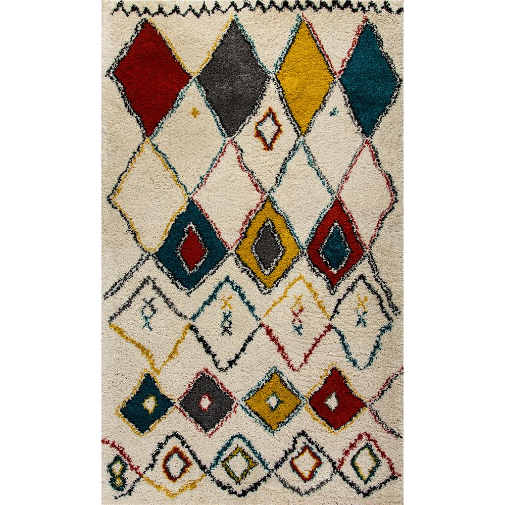 Dynamic Rugs 6246-301 Nomad 5 Ft. 3 In. X 7 Ft. 7 In. Rectangle Rug in Red/Ivory